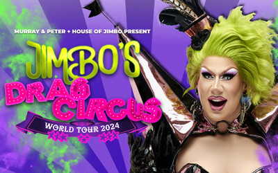 JIMBO's DRAG CIRCUS World Tour, May 24-25, 2024 Spatz Theatre<br><i>Citadel High School</i>, Halifax, NS