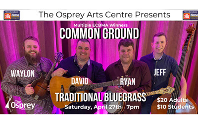 Common Ground, April 27, 2024 Osprey Arts Centre, Shelburne, NS