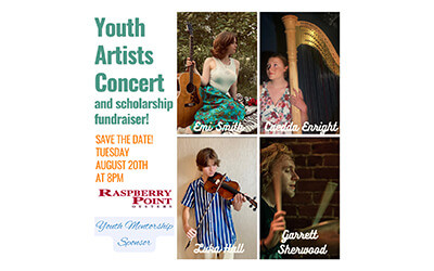 Youth Artist Concert and Scholarship Fundraiser, August 20, 2024 