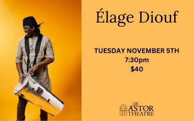 Élage Diouf, November 5, 2024 The Astor Theatre, Liverpool, NS