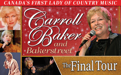 Carroll Baker - One Final Tour, April 19, 2025 Cobequid Educational Centre, Truro, NS