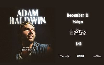 Adam Baldwin with special guest Julian Taylor, December 11, 2024 The Astor Theatre, Liverpool, NS