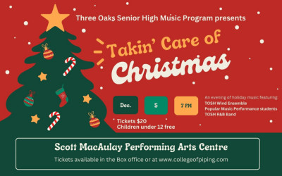 Takin' Care of Christmas, December 5, 2024 Scott MacAulay Performing Arts Centre, Summerside, PE