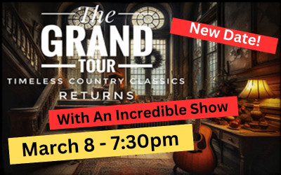 The Grand Tour - With a Dash of Christmas, NEW DATE: March 8, 2025 Scott MacAulay Performing Arts Centre, Summerside, PE