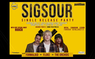 The Pavilion & AGE presents SIGSOUR , May 31, 2025 Royal Canadian Legion, Sackville, NB