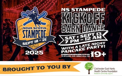 The Nova Scotia Stampede, Kick-Off Barn Dance, September 13, 2025 Nova Scotia Provincial Exhibition Complex, Bible Hill, NS