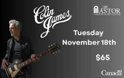 Colin James, November 18, 2025 The Astor Theatre, Liverpool, NS