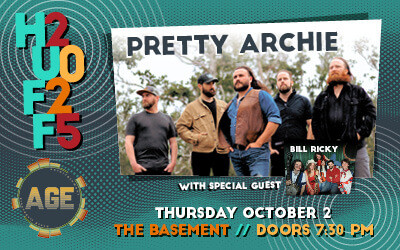 AGE & HUFF Presents: Pretty Archie w/ special guests Bill Ricky, October 2, 20 The Basement, Halifax, NS