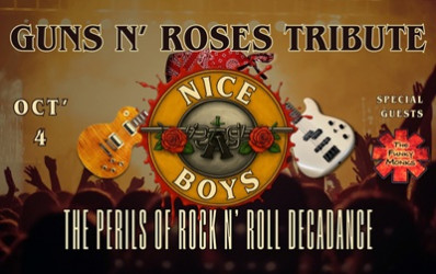 Guns N' Roses Tribute with NICE BOYS and Special Guests The Funky Monks, October 4, 2025 Scott MacAulay Performing Arts Centre, Summerside, PE