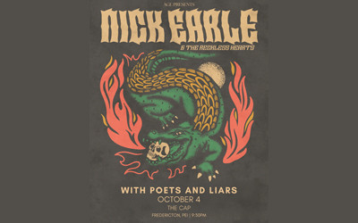 AGE presents: Nick Earle and the Reckless Hearts, Poets & Liars, October 4, 2025 The Cap, Fredericton, NB