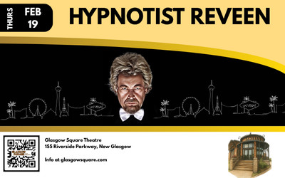 Hypnotist Reveen, February 19, 2026 Glasgow Square Theatre, New Glasgow, NS