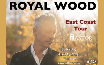 Royal Wood - East Coast Tour, April 11, 2026 The Astor Theatre, Liverpool, NS