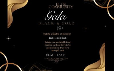PLFN Community Gala: Black & Gold, December 20, 2025 Glasgow Square Theatre, New Glasgow, NS