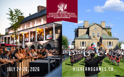 New Brunswick Highland Games Festival, July 24-26, 2026 New Brunswick Highland Games Festival, Fredericton, NB