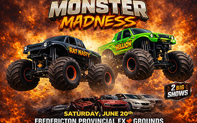 Monster Madness & FMX World Tour, June 20, 2026 Fredericton Exhibition, Fredericton, NB