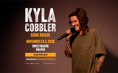 Kyla Cobbler: Gone Rogue, November 2 & 3, 2026 Spatz Theatre<br><i>Citadel High School</i>, Halifax, NS