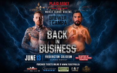 World Class Boxing, June 13, 2026 Fredericton Exhibition, Fredericton, NB