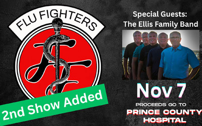 Flu Fighters, November 6 & 7, 2026 Scott MacAulay Performing Arts Centre, Summerside, PE
