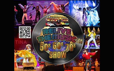 Relive the Music - 50s 60s & 70s SHOW, October 20, 2026 