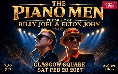 TIME WARP PROMOTIONS PRESENTS: PIANO MEN, February 20, 2027 Glasgow Square Theatre, New Glasgow, NS