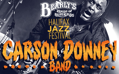 The Carson Downey Band, July 10, 2026 Bearly's House of Blues, Halifax, NS