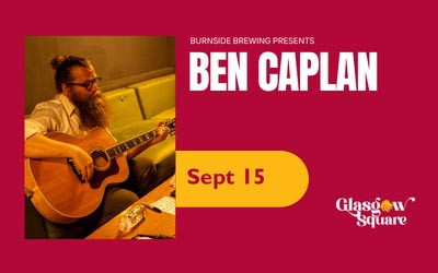 Burnside Brewing Presents: Ben Caplan, September 15, 2026 Glasgow Square Theatre, New Glasgow, NS