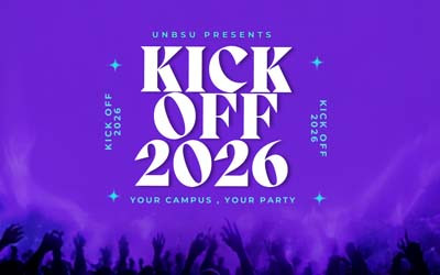UNBSU Kick-Off Concert 2026, September 12, 2026 The Richard J. CURRIE CENTER, Fredericton, NB