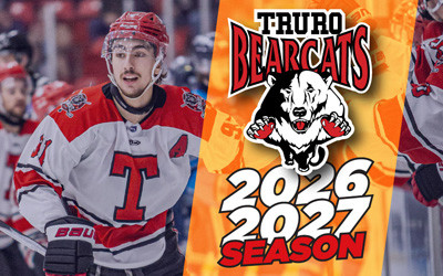 Truro Jr. A Bearcats, 2026/2027 Season RECC Arena, Truro, NS