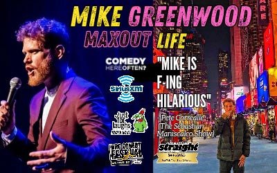 Mike Greenwood's MAXOUT Life Stand Up Comedy Tour, November 14, 2026 Florence Simmons Performance Hall, Charlottetown, PE