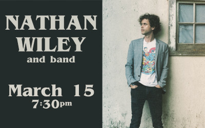 Nathan Wiley and Band, March 15, 2024 Scott MacAulay Performing Arts Centre, Summerside, PE