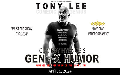 Tony Lee, Comedy Hypnosis, April 5, 2024 Scott MacAulay Performing Arts Centre, Summerside, PE