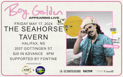 Boy Golden, May 17, 2024 Seahorse Tavern, Halifax, NS