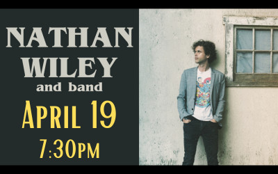 Nathan Wiley and Band, April 19, 2024 Scott MacAulay Performing Arts Centre, Summerside, PE