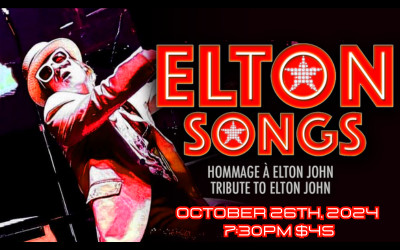 Elton Songs (The Elton John Experience), October 26, 2024 The Astor Theatre, Liverpool, NS